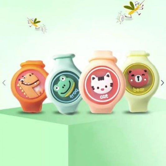 Pack of 2 Mosquito Hand Band Mosquito Repellent Watch Baby Cute Cartoon Anti Mosquito Band Bracelet ( with free delivery)
