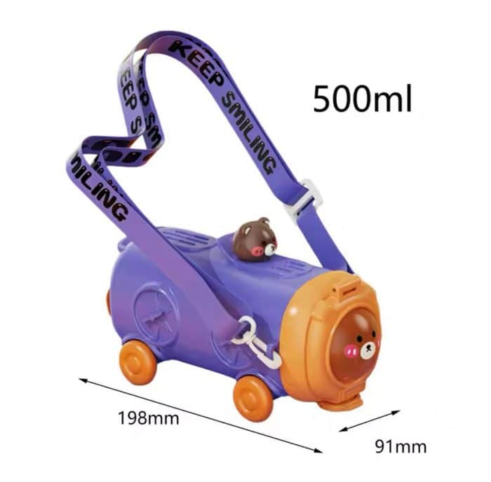 Kids Cartoons Bus Bottle