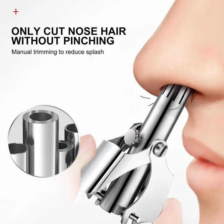 Manual Nose Hair Trimmer Mini Portable Stainless Steel