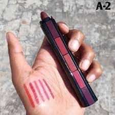 5 In 1 Matte Lipsticks Red Brown Nude Pink Maroon Waterproof Long Lasting Creamy matte Lipsticks (free shipping)
